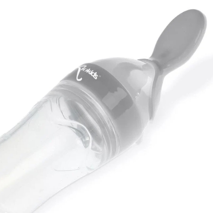 Kiokids Τροφοδότης Πολτοποιημένης Τροφής 90ml Γκρι 6+ Μηνών