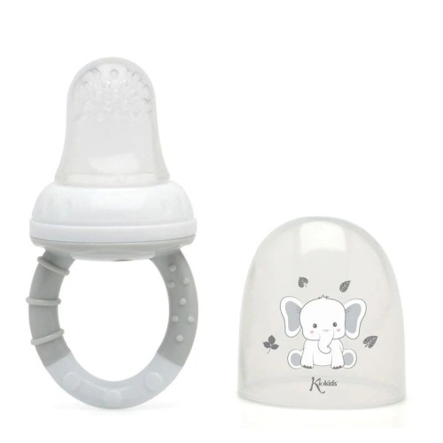 Kiokids Τροφοδοτής Φαγητού Σιλικόνης Little Elephant 6+ μηνών