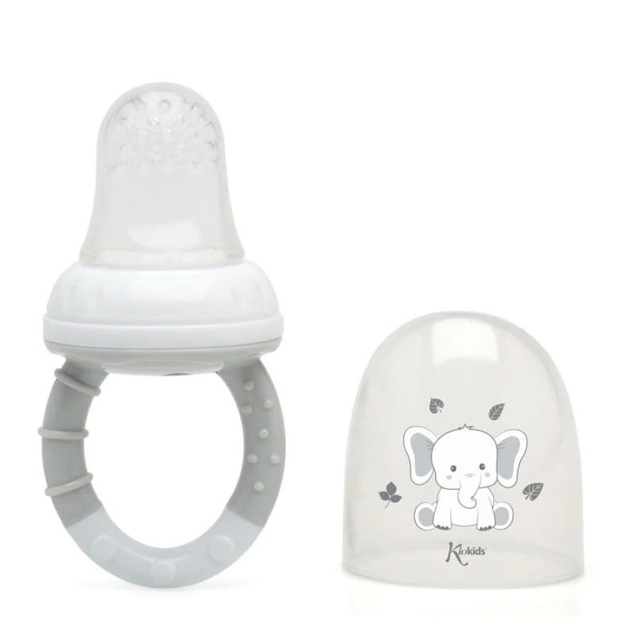 Kiokids Τροφοδοτής Φαγητού Σιλικόνης Little Elephant 6+ μηνών