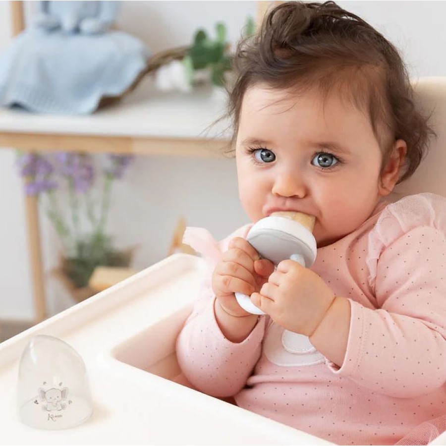 Kiokids Τροφοδοτής Φαγητού Σιλικόνης Little Elephant 6+ μηνών