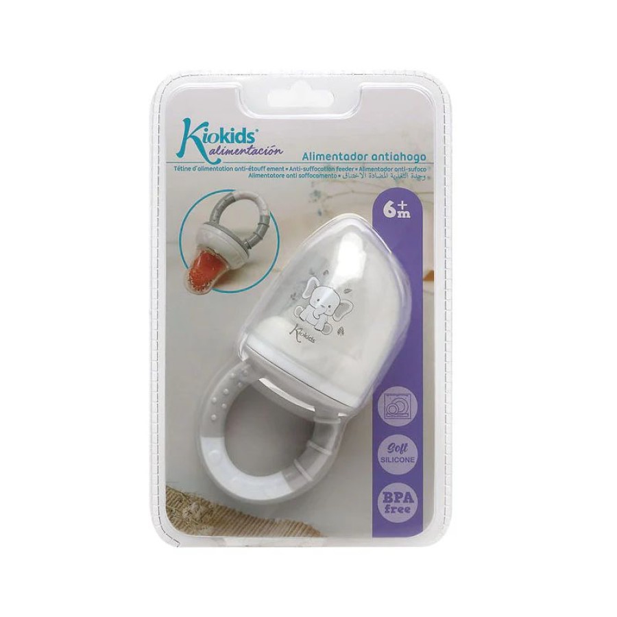 Kiokids Τροφοδοτής Φαγητού Σιλικόνης Little Elephant 6+ μηνών