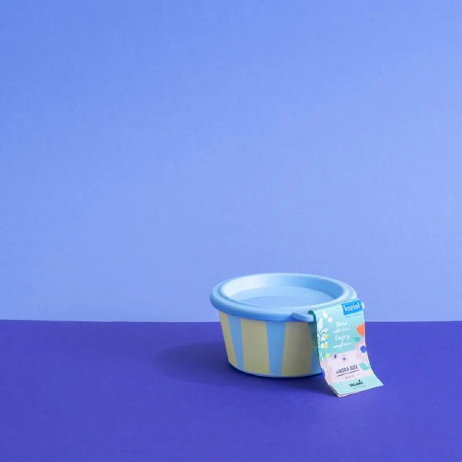 Koziol Φαγητοδοχείο Με Καπάκι & Ρίγες Nora Box Stripes 250ml