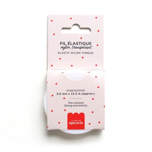 La Petite Epicerie Διαφανές Ελαστικό Νήμα από Nylon 0,5mm x 12,5m