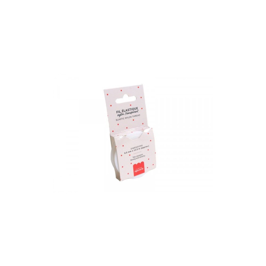 La Petite Epicerie Διαφανές Ελαστικό Νήμα από Nylon 0,5mm x 12,5m