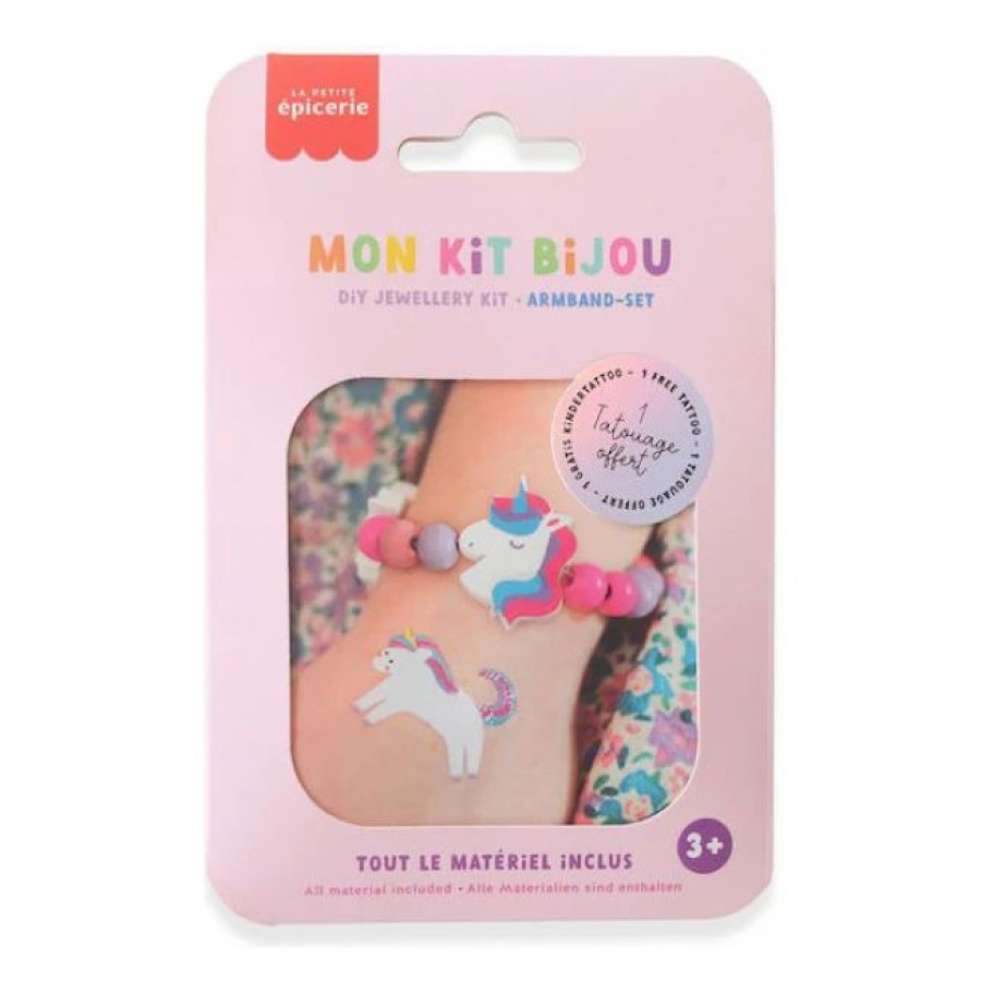 La Petite Epicerie Σετ για Παιδικά Κοσμήματα Μονόκερος Licornes Mon Kit Bijou Enfant