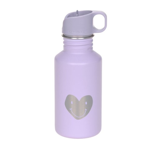 Lassig Παιδικό Ανοξείδωτο Παγούρι 500ml Little Gang Heart Lilac