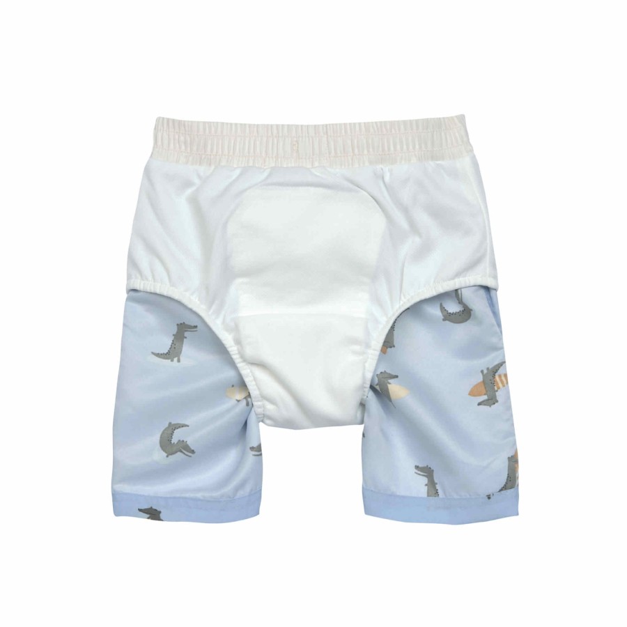 Lassig Παιδικό Μαγιό Βερμούδα με Προστασία UV Crocodile Sky Blue