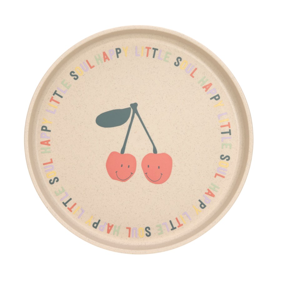 Lassig Παιδικό Πιάτο Happy Fruits Cherry 18εκ.