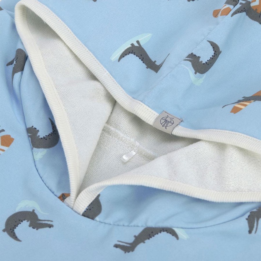 Lassig Παιδικό Πόντσο Παραλίας με Προστασία UPF 80 Crocodile Blue 60x60εκ.