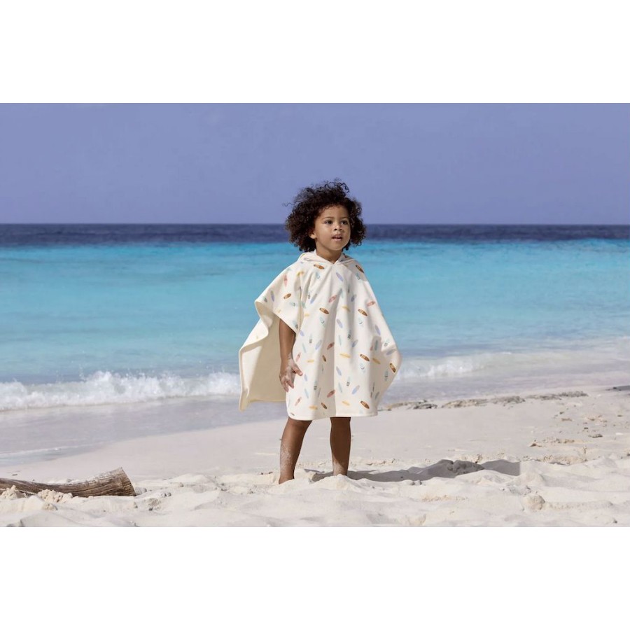Lassig Παιδικό Πόντσο Παραλίας με Προστασία UPF 80 Surfboards Sea Salt 60x60εκ.