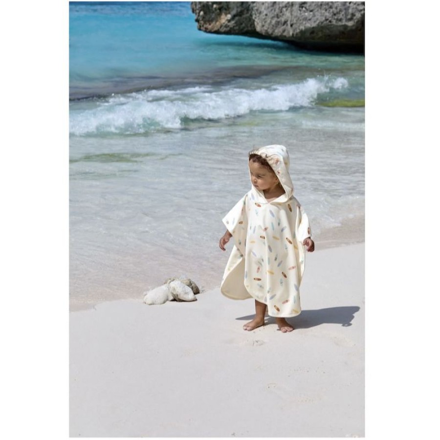 Lassig Παιδικό Πόντσο Παραλίας με Προστασία UPF 80 Surfboards Sea Salt 60x60εκ.