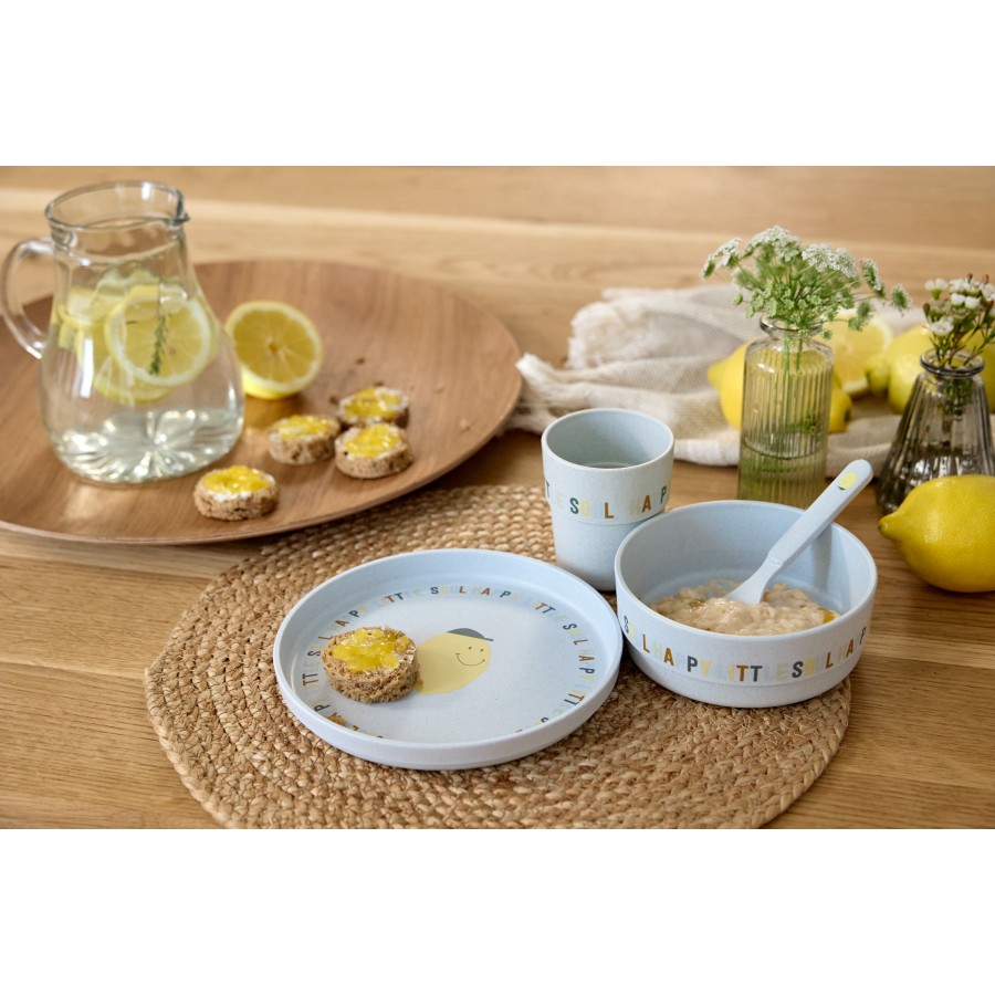 Lassig Παιδικό Σετ Φαγητού Happy Fruits Lemon 4τμχ.