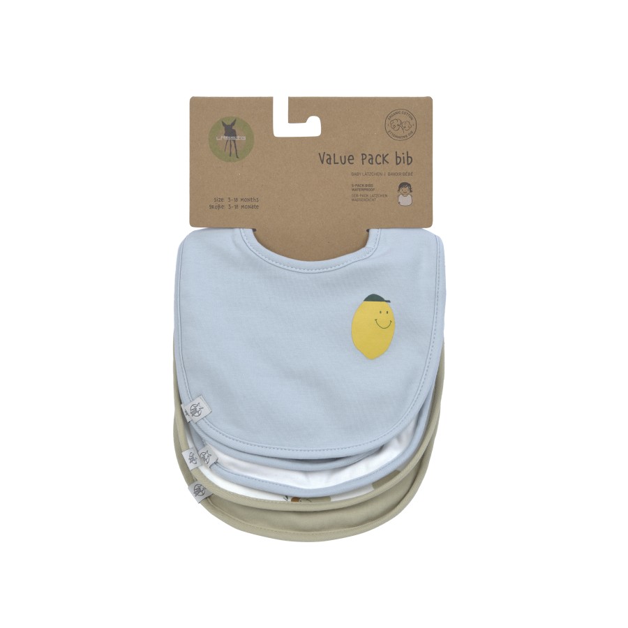 Lassig Σετ Σαλιάρες Value Pack 5τμχ. Happy Fruits Lemon