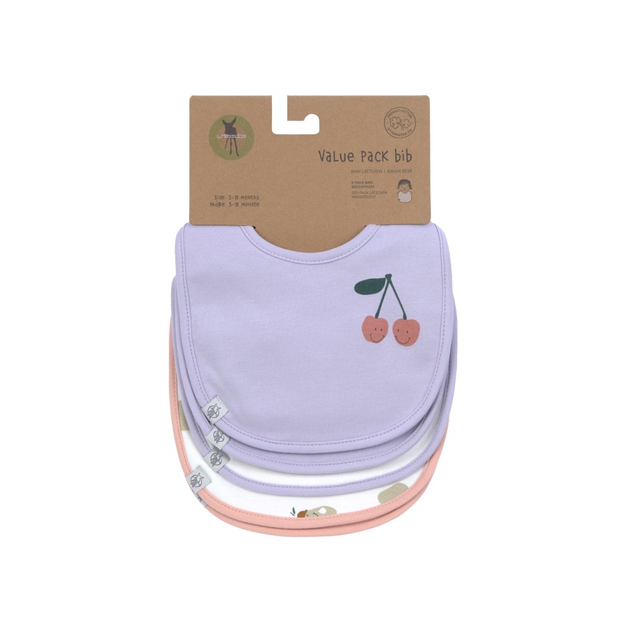 Lassig Σετ Σαλιάρες Value Pack 5τμχ. Happy Fruits Cherry