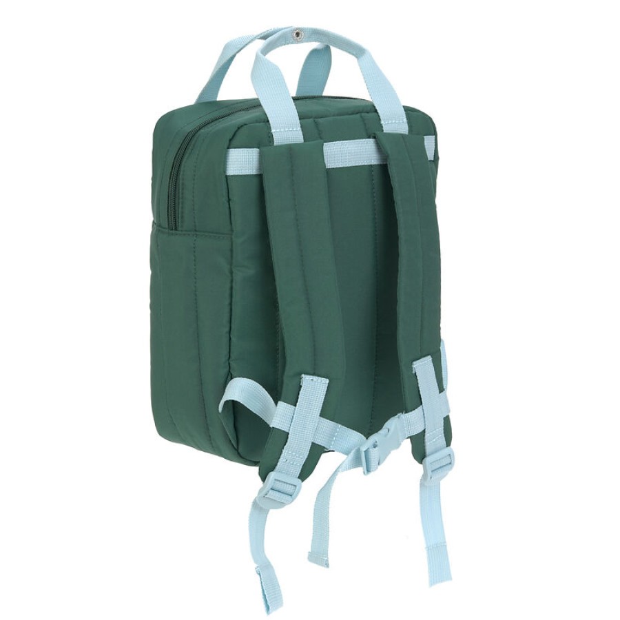 Lassig Παιδική Tσάντα Πλάτης Square Little Gang Dark Green 7lt