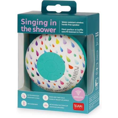 Αδιάβροχο Bluetooth Ηχείο με Βεντούζα Legami Singing In The Shower After Rain