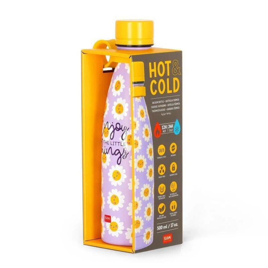 Legami Milano Ανοξείδωτο Μπουκάλι Θερμός Hot&Cold Daisy 500ml