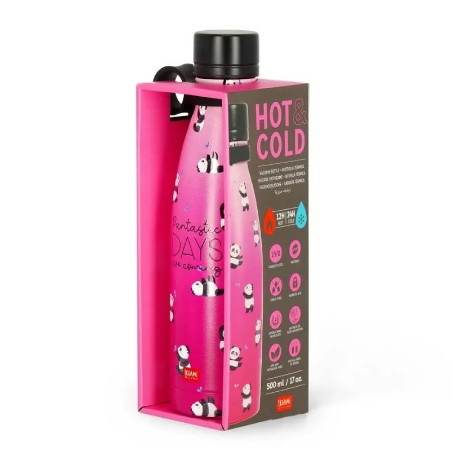 Legami Milano Ανοξείδωτο Μπουκάλι Θερμός Hot&Cold Panda 500ml