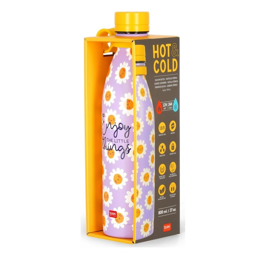 Legami Milano Ανοξείδωτο Μπουκάλι - Θερμός Hot&Cold Daisy 800ml