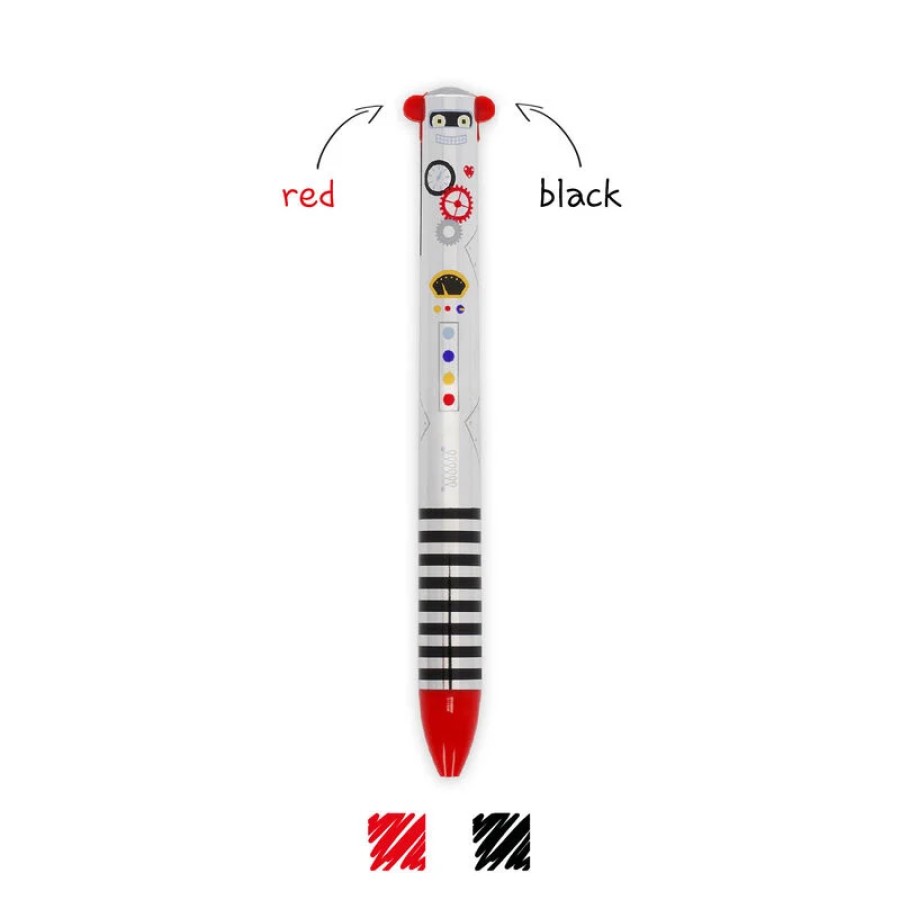 Legami Παιδικό Στιλό Ballpoint 1.0mm Click & Clack με 2 Χρώματα Robot