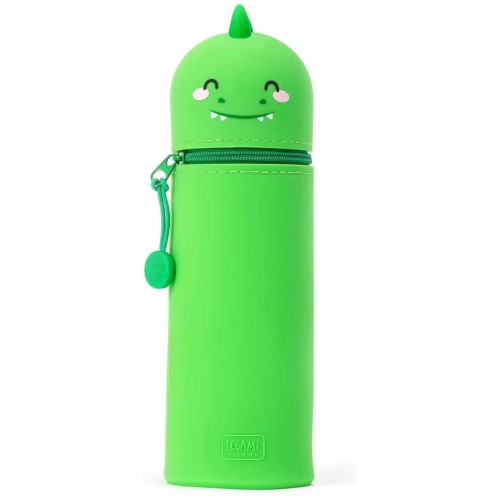 Legami Milano Kawaii Κασετίνα Μολυβοθήκη Σιλικόνης 2 σε 1 Dino Πράσινη