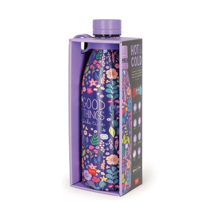 Legami Milano Ανοξείδωτο Μπουκάλι - Θερμός Hot&Cold Flowers 800ml