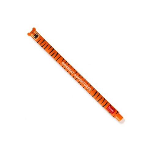 Legami Παιδικό Στιλό Gel 0.7mm με Γόμα με Πορτοκαλί Μελάνι Tiger
