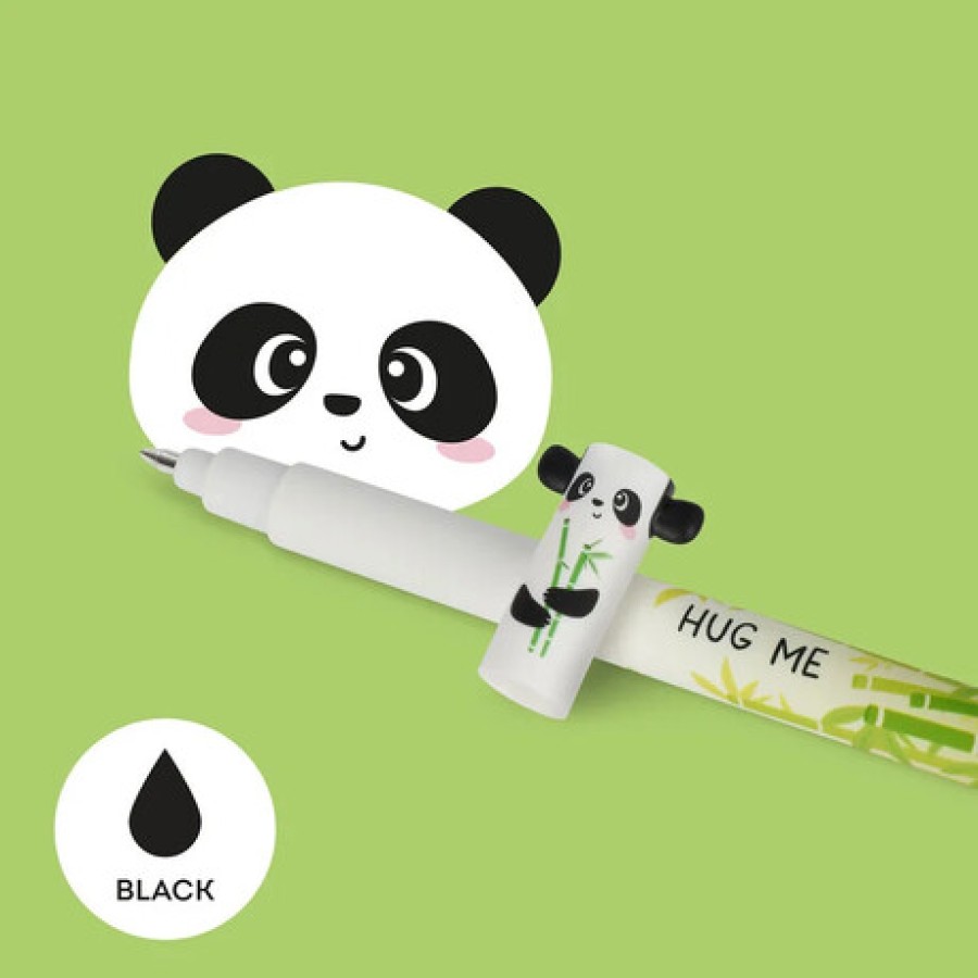 Παιδικό Στιλό Gel 0.7mm με Γόμα με Μαύρο Μελάνι Legami Panda