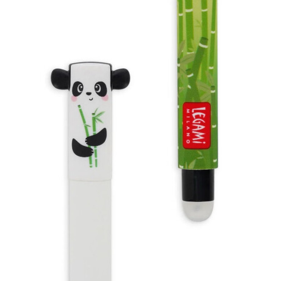 Παιδικό Στιλό Gel 0.7mm με Γόμα με Μαύρο Μελάνι Legami Panda