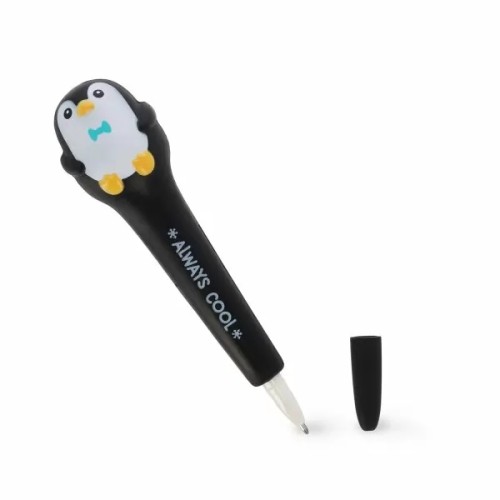 Legami Παιδικό Στιλό Gel 1mm με Μαύρο Μελάνι Antistress Squishy Penguin