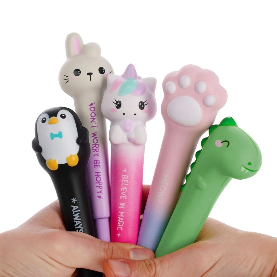 Legami Παιδικό Στιλό Gel 1mm με Μαύρο Μελάνι Antistress Squishy Penguin
