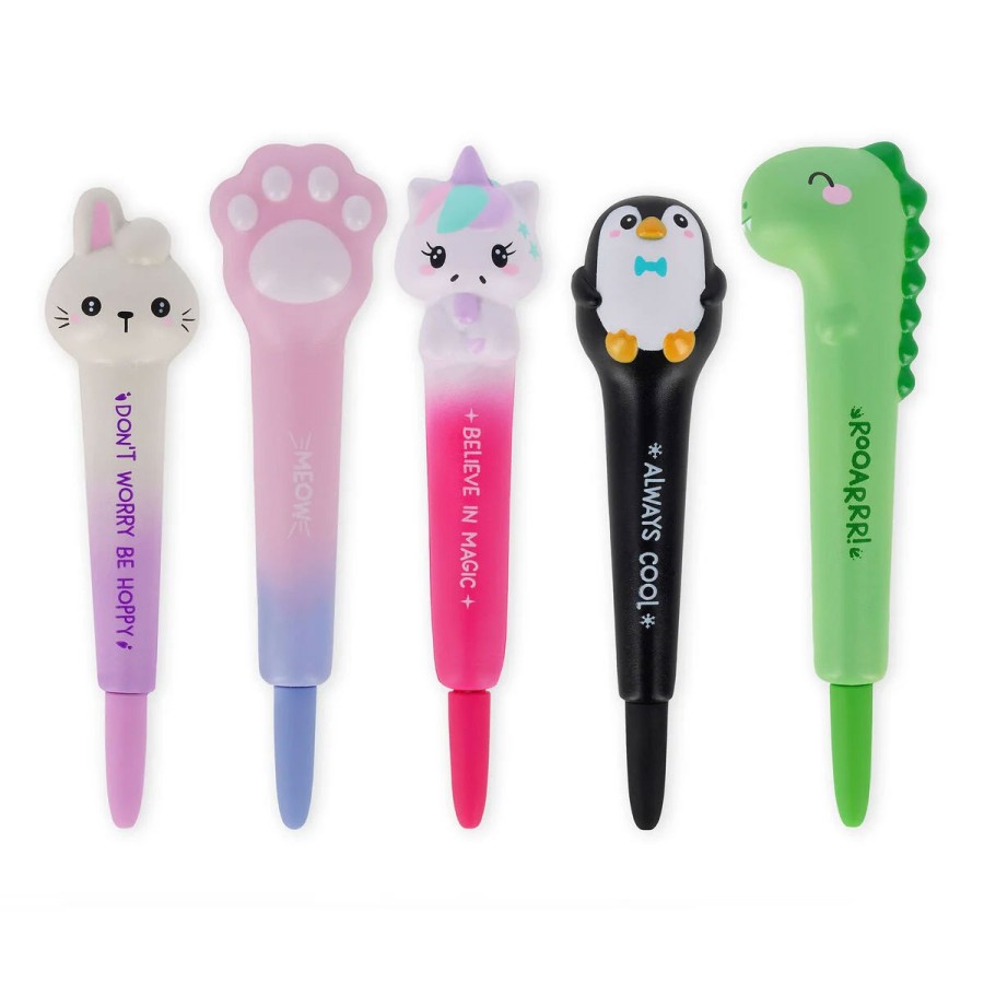 Legami Παιδικό Στιλό Gel 1mm με Μαύρο Μελάνι Antistress Squishy Penguin