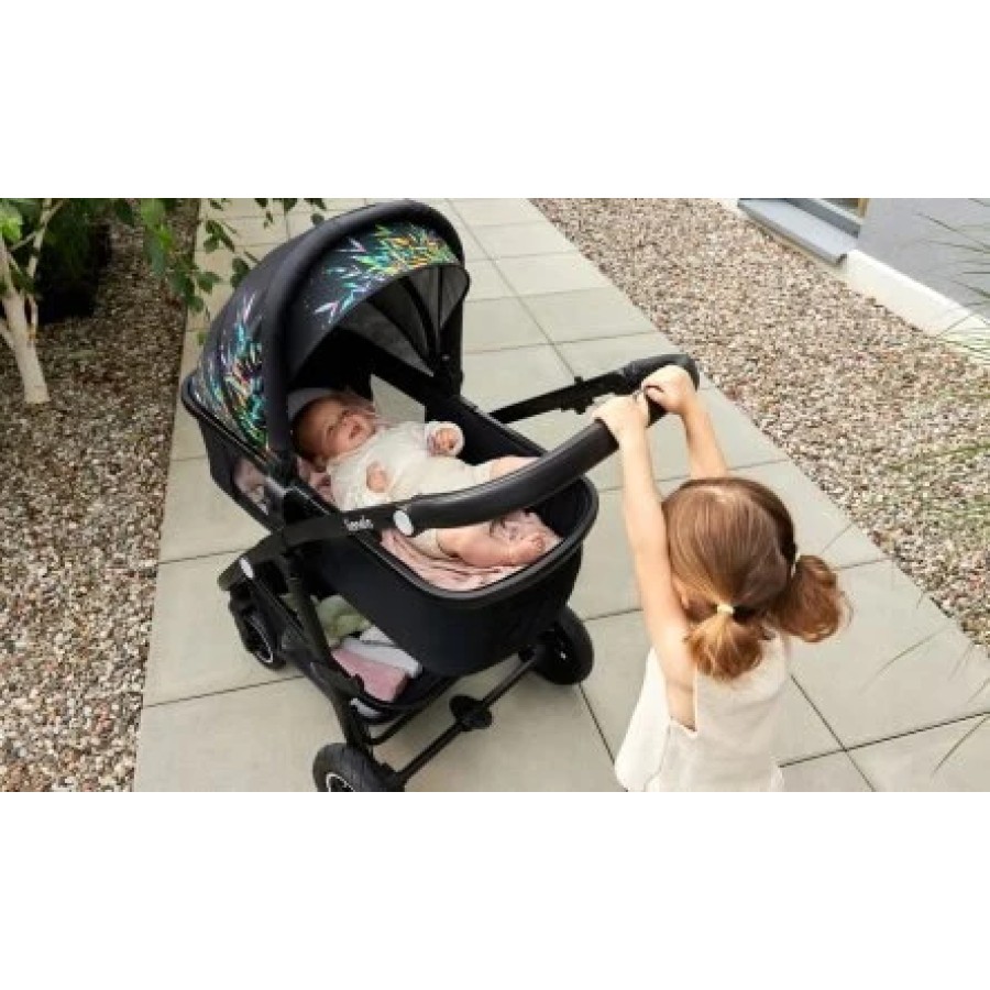 Lionelo Amber Βρεφικό Πολυκαρότσι Καρότσι 3 σε 1 έως 22kg Gray Graphite