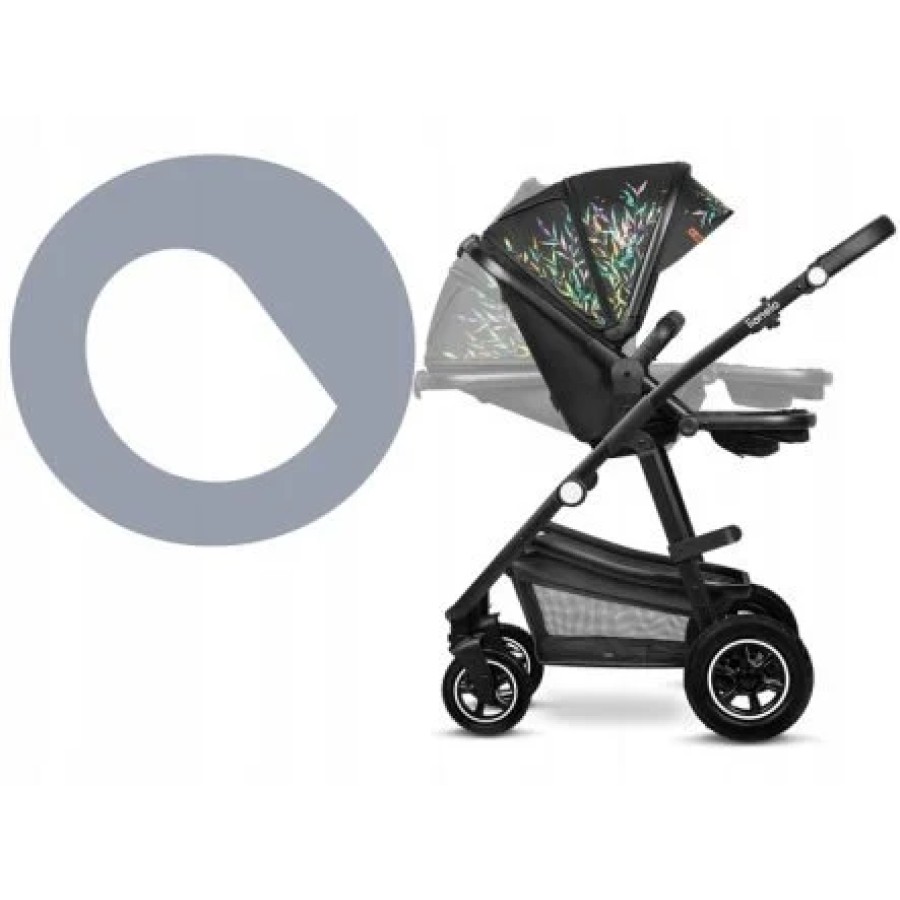 Lionelo Amber Βρεφικό Πολυκαρότσι Καρότσι 3 σε 1 έως 22kg Gray Graphite