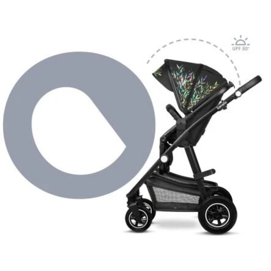 Lionelo Amber Βρεφικό Πολυκαρότσι Καρότσι 3 σε 1 έως 22kg Gray Graphite