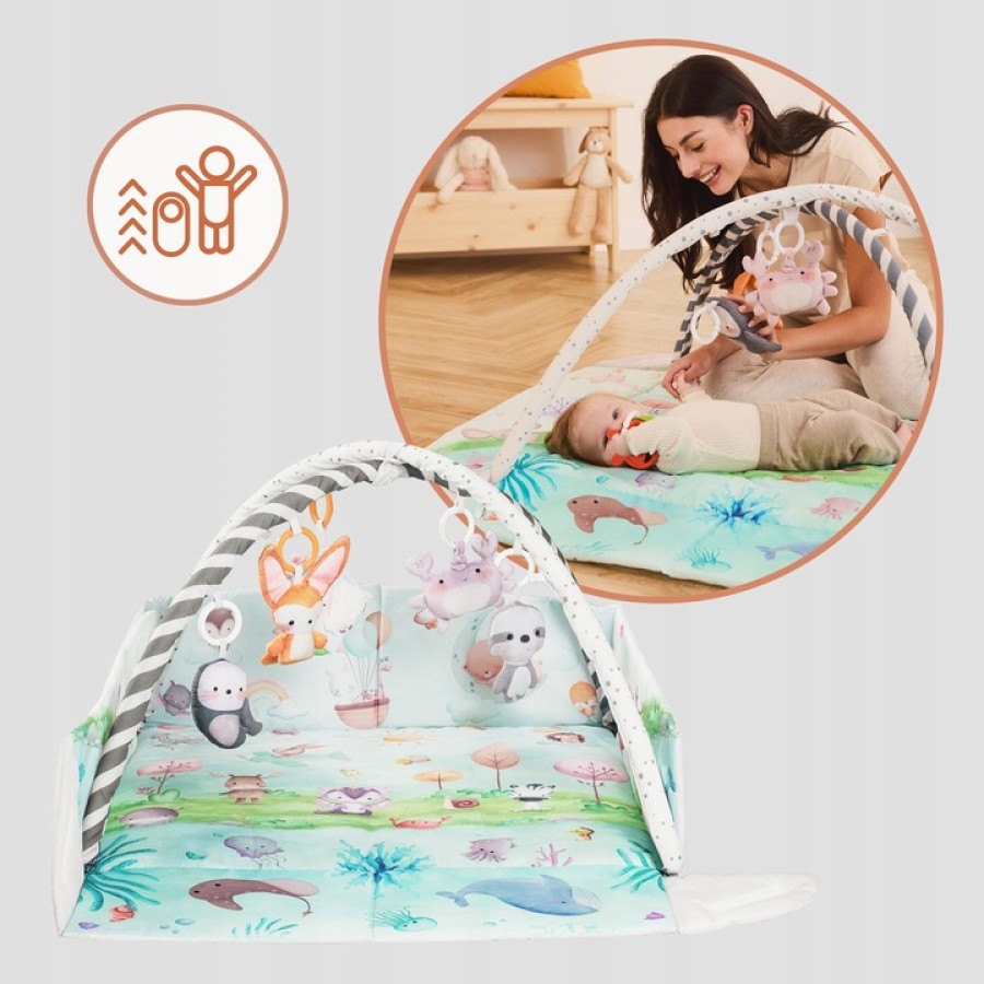 Lionelo Anika Natural Βρεφικό Εκπαιδευτικό Χαλάκι Δραστηριοτήτων