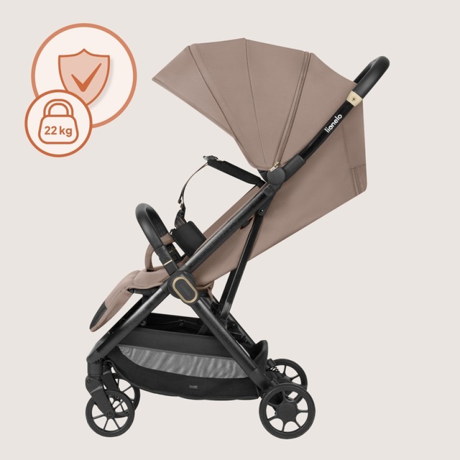 Lionelo Bess Ελαφρύ Καρότσι για Παιδιά έως 22kg Beige Sand