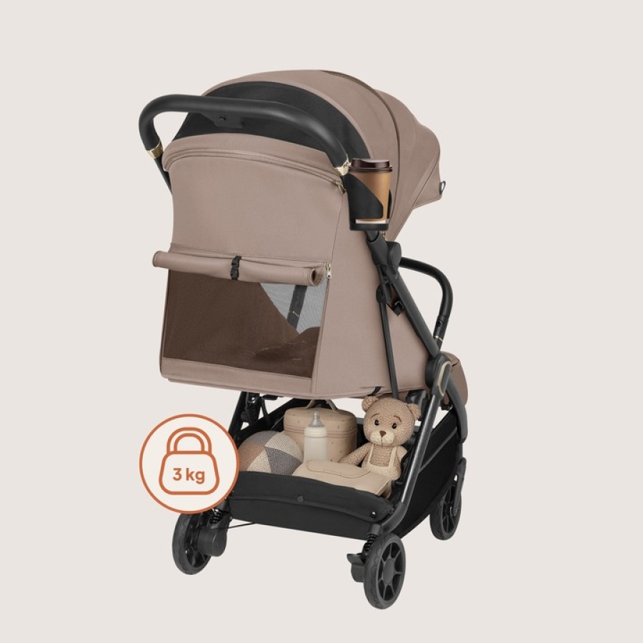 Lionelo Bess Ελαφρύ Καρότσι για Παιδιά έως 22kg Beige Sand