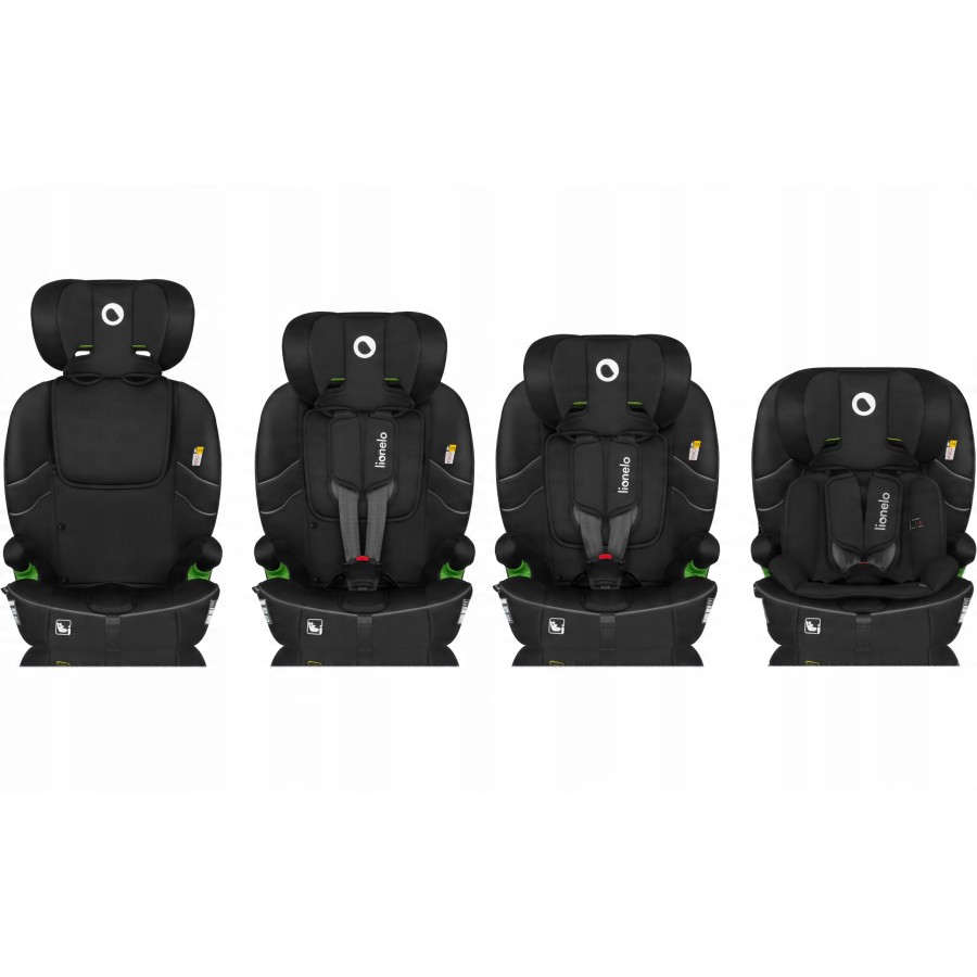 Lionelo Billy i-size Κάθισμα Αυτοκινήτου με Isofix 76cm-150cm Black Carbon (9-36kg)
