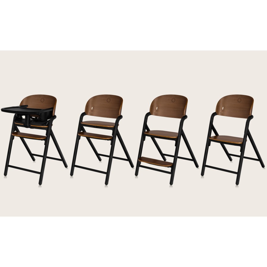 Lionelo Celia Παιδικό Καρεκλάκι Φαγητού 3 σε 1 Black Wood