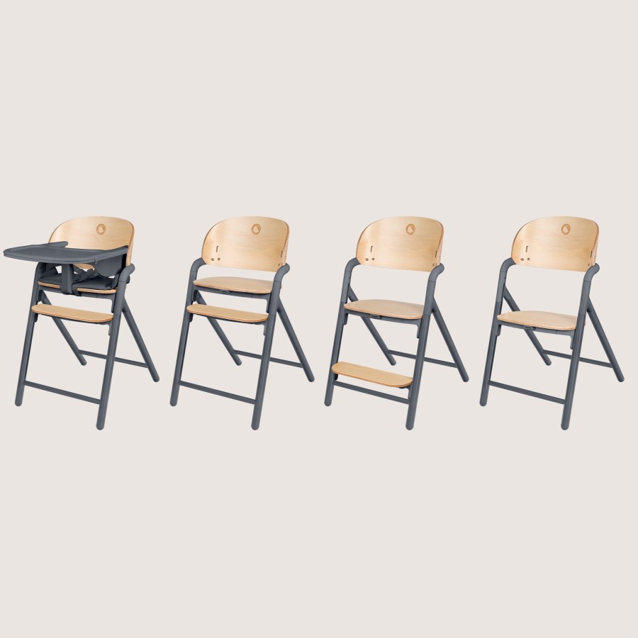 Lionelo Celia Παιδικό Καρεκλάκι Φαγητού 3 σε 1 Gray Wood