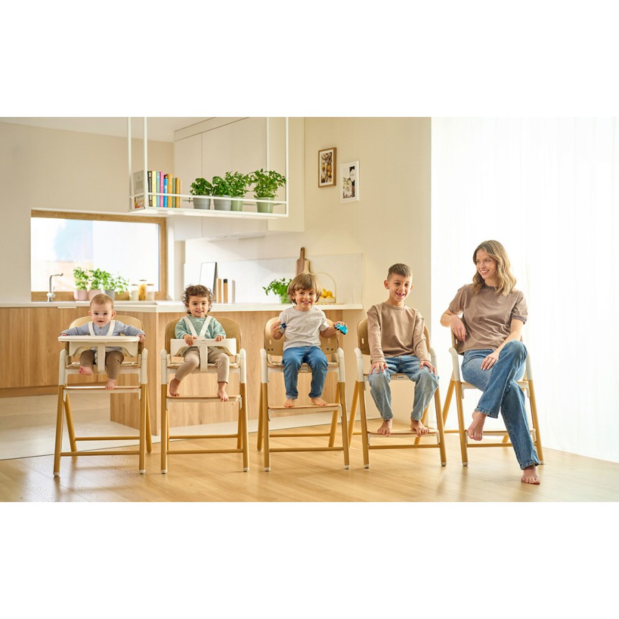 Lionelo Celia Παιδικό Καρεκλάκι Φαγητού 3 σε 1 Gray Wood