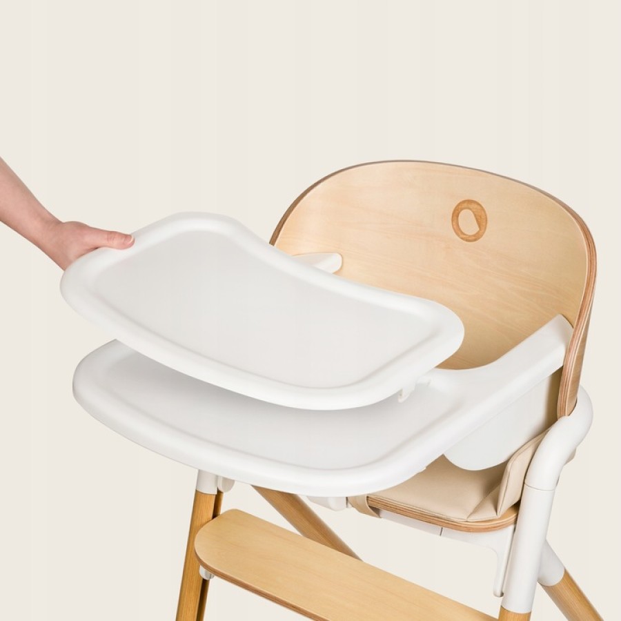 Lionelo Celia Παιδικό Καρεκλάκι Φαγητού 3 σε 1 White Natural Wood