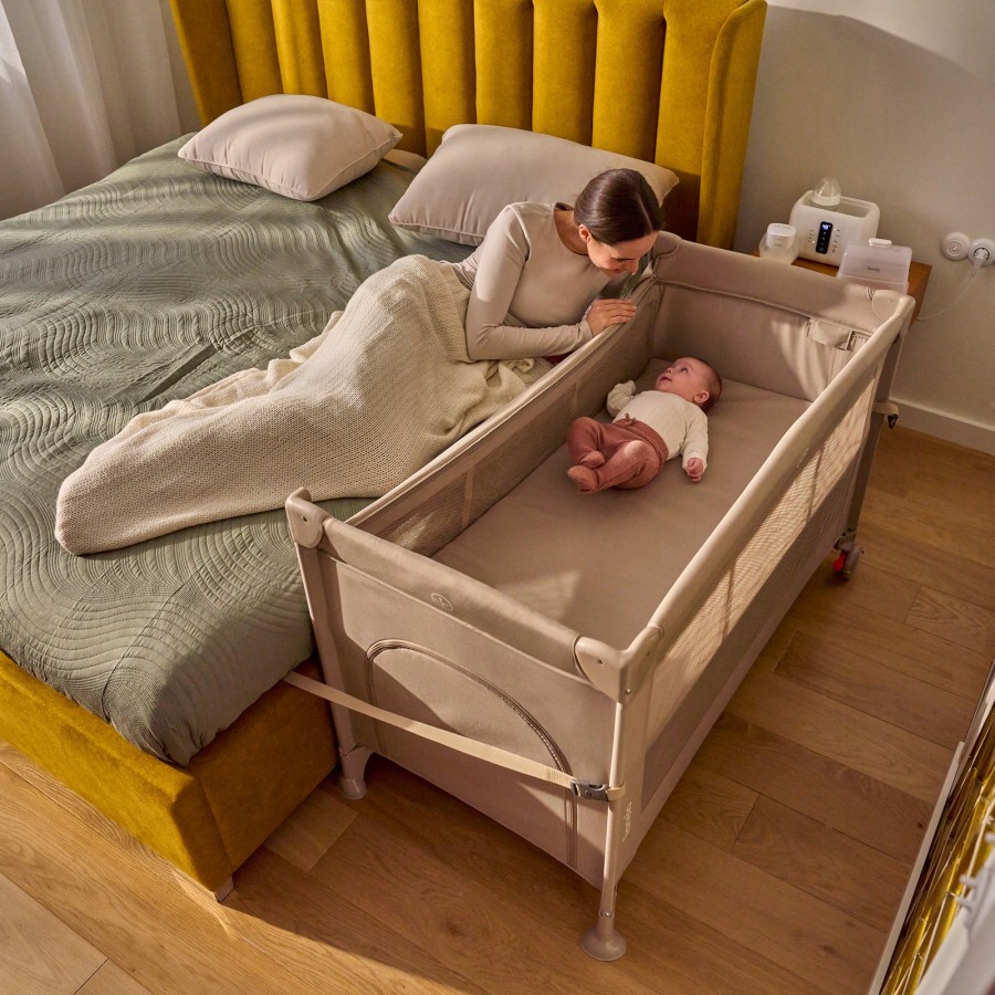 Lionelo Ellen Παρκοκρέβατο Συγκοίμησης 2 Επιπέδων Beige Sand