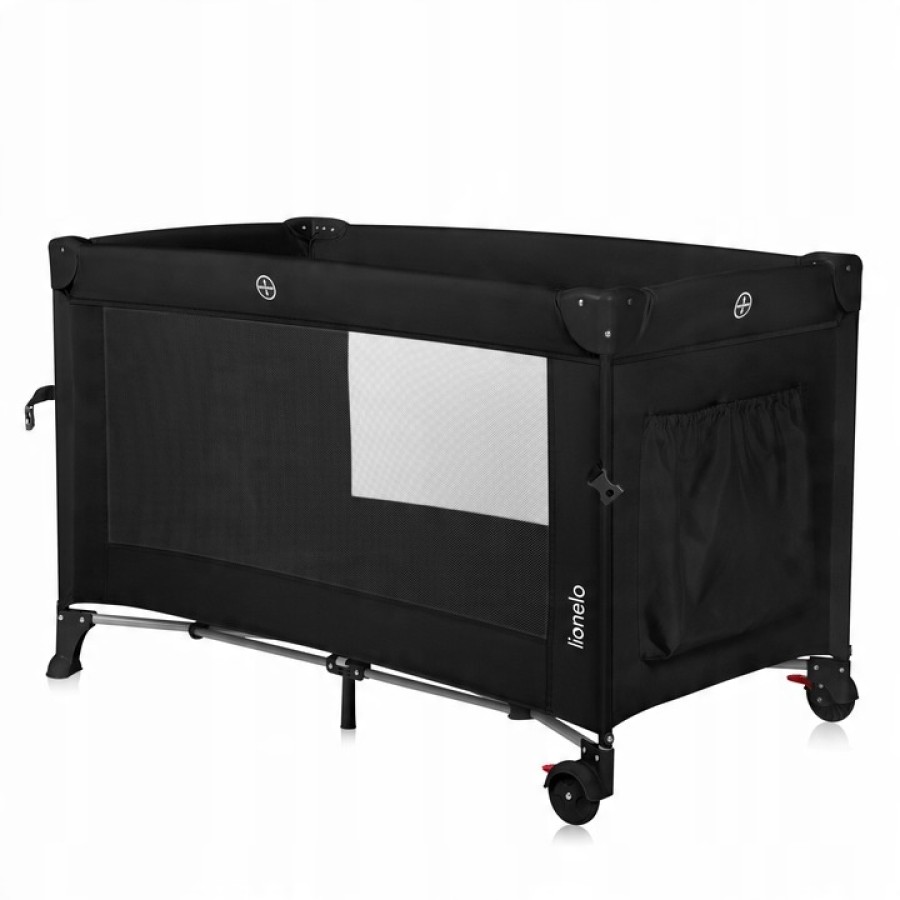 Lionelo Ellen Παρκοκρέβατο Συγκοίμησης 2 Επιπέδων Black Carbon