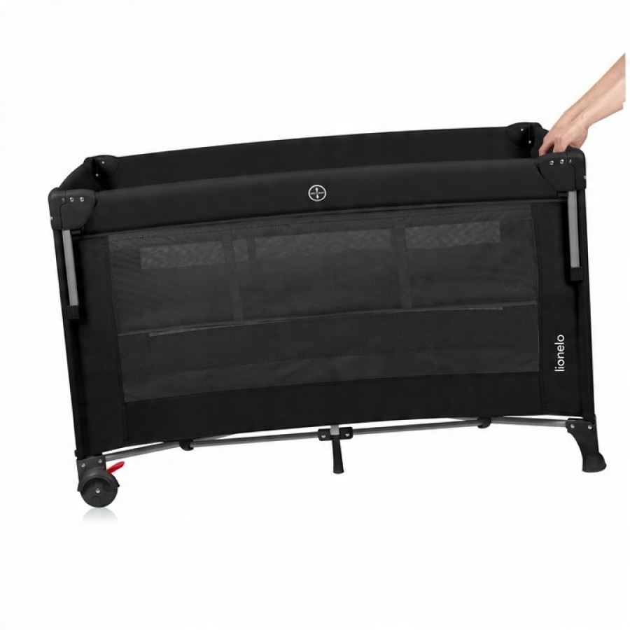 Lionelo Ellen Παρκοκρέβατο Συγκοίμησης 2 Επιπέδων Black Carbon