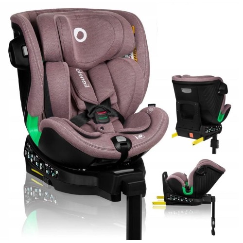 Lionelo Harmony i-Size Παιδικό Κάθισμα Αυτοκινήτου 40-150cm Isofix Pink Mauve Bamboo 0-36kg