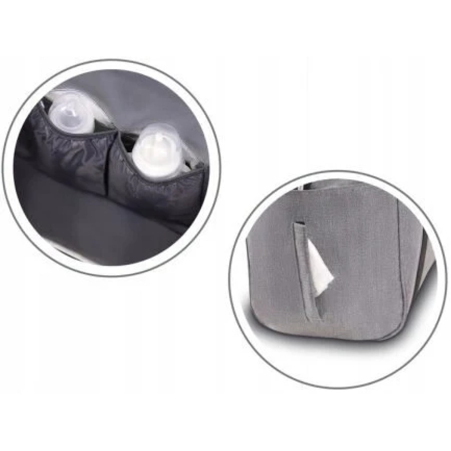 Lionelo Ida Mommy Bag Τσάντα Αλλαξιέρα Black Onyx