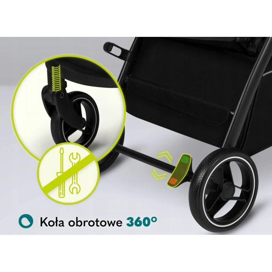 Lionelo Ingrid Βρεφικό Καρότσι έως 22kg Gray