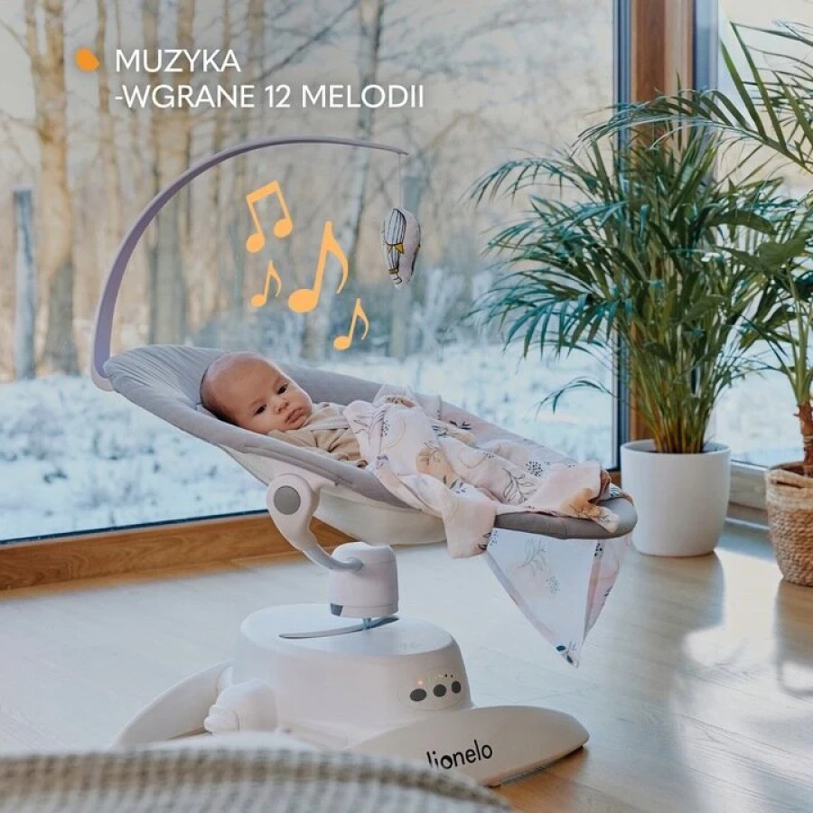 Lionelo Iris Διαδραστικό Ηλεκτρικό Ρηλάξ Grey Concrete